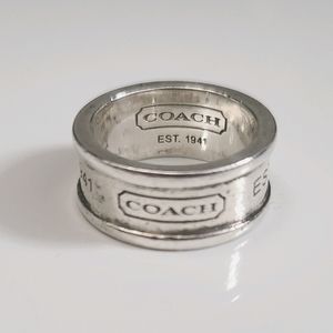 Authentic COACH Ring sterling silver 925
